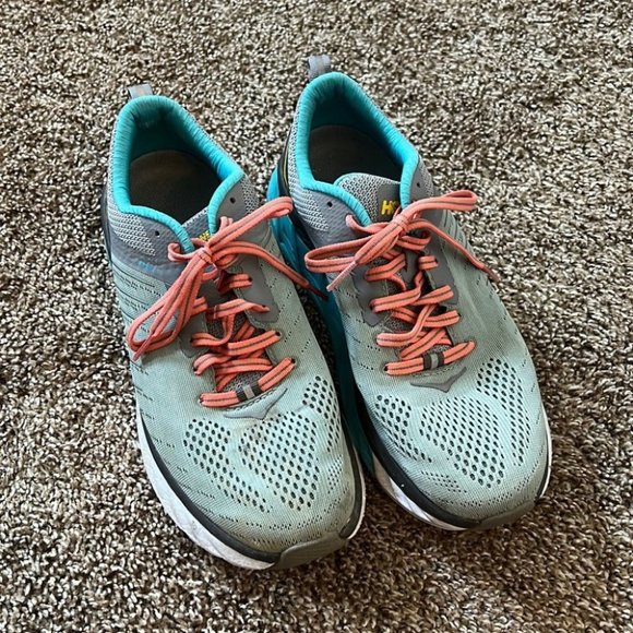 Hoka One One Size 8 Blue Grey - Picture 1 of 5